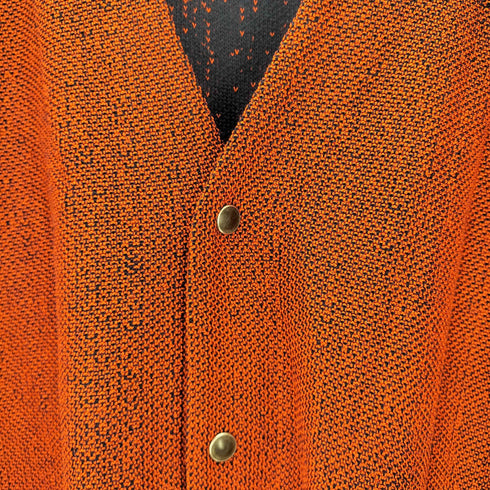 トーガビリリース TOGA VIRILIS TOGA ARCHIVES WOOL JACQUARD KNIT CARDIGAN ウール ジャガード ニット カーディガン ラメ レーヨン混 スナップボタン メンズ JPN:48