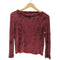 ベースレンジ BASERANGE ベロア ベルデット L/S クロップド トップ カットソー レディース JPN:XS