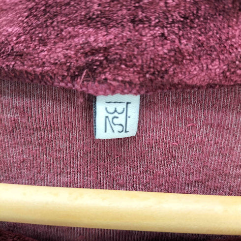 ベースレンジ BASERANGE ベロア ベルデット L/S クロップド トップ カットソー レディース JPN:XS