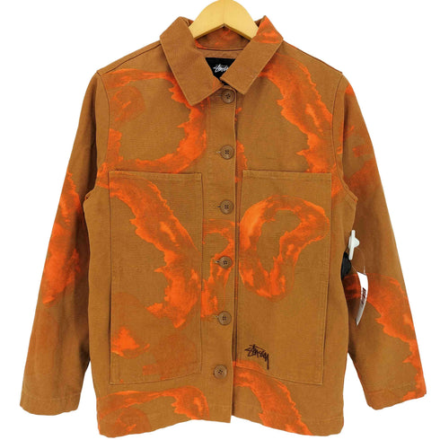 ステューシー Stussy Printed Chore Coat 'Clay' レディース import:S