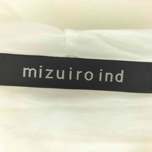 ミズイロインド mizuiro ind フード付きシャツ レディース