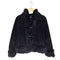 グリーンレーベルリラクシング GREEN LABEL RELAXING pig leather&rabbit fur ピッグレザー&ラビットファー ファー切替ダッフルコート Y2K レディース 38