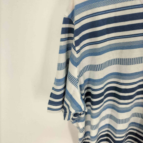 エポカウォモ Epoca uomo Vネック ボーダー S/S TEE メンズ 50
