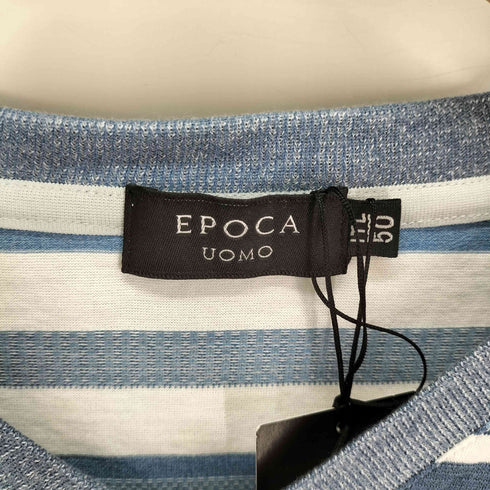 エポカウォモ Epoca uomo Vネック ボーダー S/S TEE メンズ 50