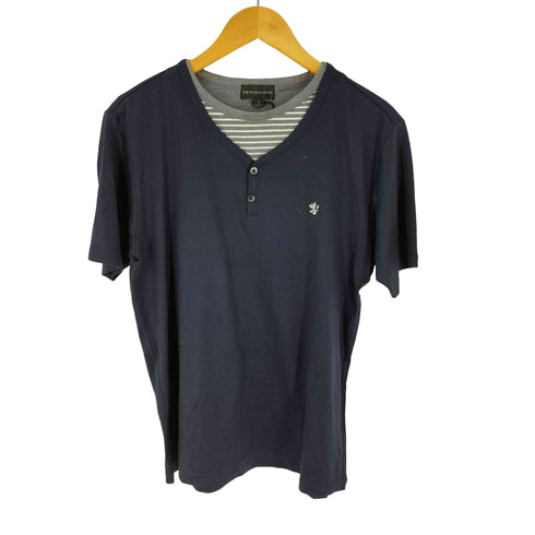 ザスコッチハウス The Scotch House ヘンリーネック カシミヤ混 ニット メンズ L