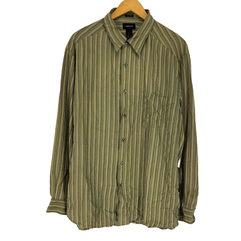 クレイボーン Claiborne ストライプシルクシャツ メンズ JPN:XL