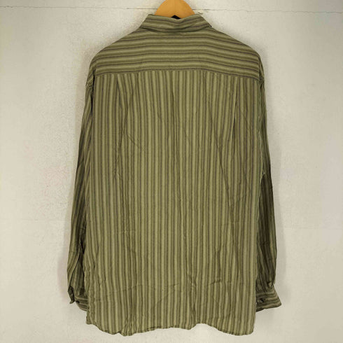 クレイボーン Claiborne ストライプシルクシャツ メンズ JPN:XL