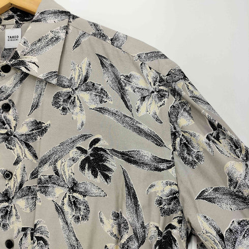 タケオキクチ TAKEO KIKUCHI レーヨンフラワープリントシャツ メンズ JPN:2