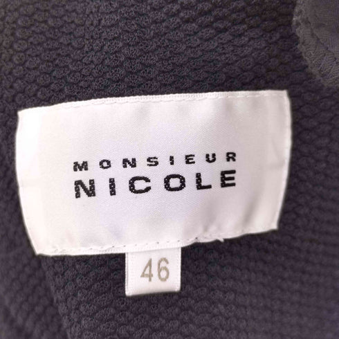 ムッシュ二コル MONSIEUR NICOLE 24ss ハニカムニット フーディ メンズ JPN:46