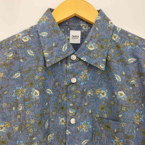 タケオキクチ TAKEO KIKUCHI フローラルパターン 総柄プリント シャツ メンズ JPN:2