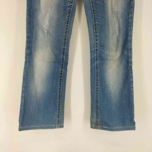 AFFLICTION パッチ加工 フレアデニムパンツ y2k レディース 28