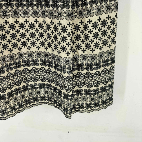 フランコフェラーロ FRANCO FERRARO 刺繍加工 シルク混 ノースリーブワンピース レディース JPN:3