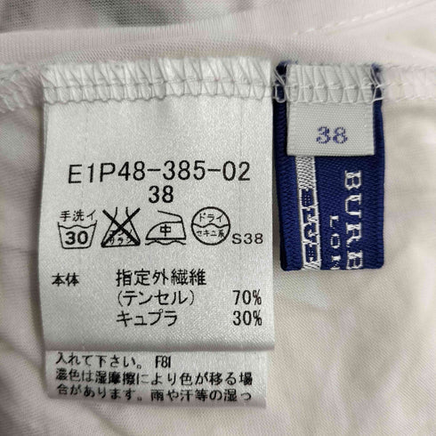 バーバリーブルーレーベル BURBERRY BLUE LABEL ホースロゴ刺繍 フリル S/S カットソー レディース 38