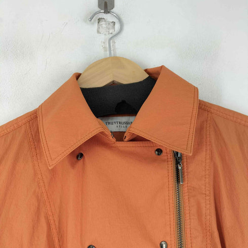 トラサルディ TRUSSARDI ナイロン ライダースジャケット レディース 40