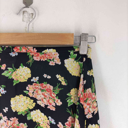 ローラアシュレイ LAURA ASHLEY レーヨン 花柄 スカート レディース 6