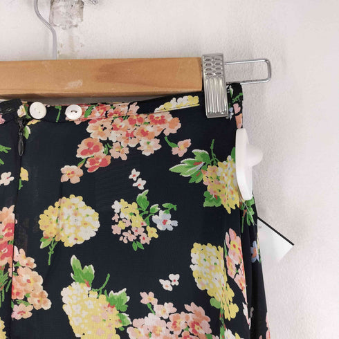 ローラアシュレイ LAURA ASHLEY レーヨン 花柄 スカート レディース 6