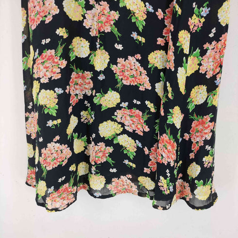 ローラアシュレイ LAURA ASHLEY レーヨン 花柄 スカート レディース 6