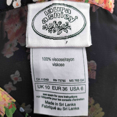 ローラアシュレイ LAURA ASHLEY レーヨン 花柄 スカート レディース 6