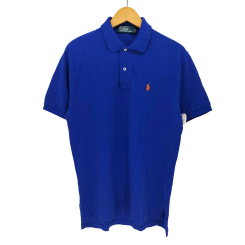 ポロバイラルフローレン Polo by RALPH LAUREN ポニー刺繍 コットン サイドスリット ポロシャツ メンズ import:S