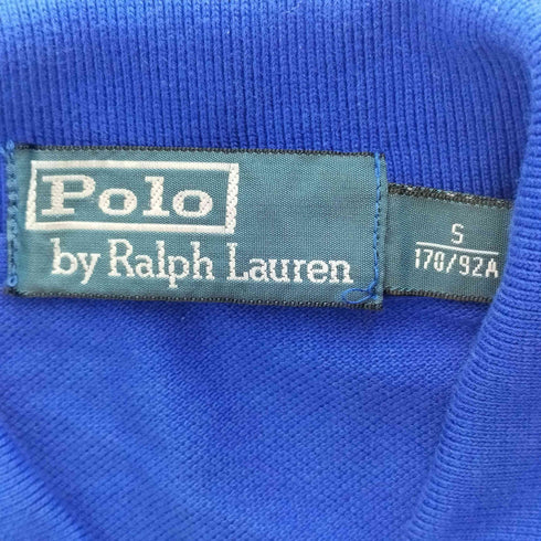 ポロバイラルフローレン Polo by RALPH LAUREN ポニー刺繍 コットン サイドスリット ポロシャツ メンズ import:S