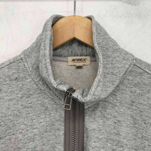 アヴィレックス AVIREX ワッペン刺繍 ジップアップスウェット メンズ JPN:XL