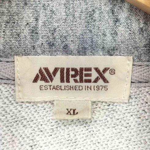 アヴィレックス AVIREX ワッペン刺繍 ジップアップスウェット メンズ JPN:XL