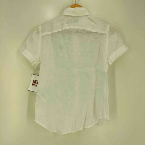 ポロバイラルフローレン Polo by RALPH LAUREN リネン100% ポニー刺繍 半袖 ボタンダウンシャツ レディース XXS