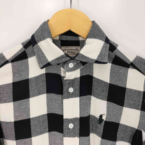 ポロラルフローレン POLO RALPH LAUREN バッファローチェック ポニー刺繍 ネルシャツ レディース import:XS