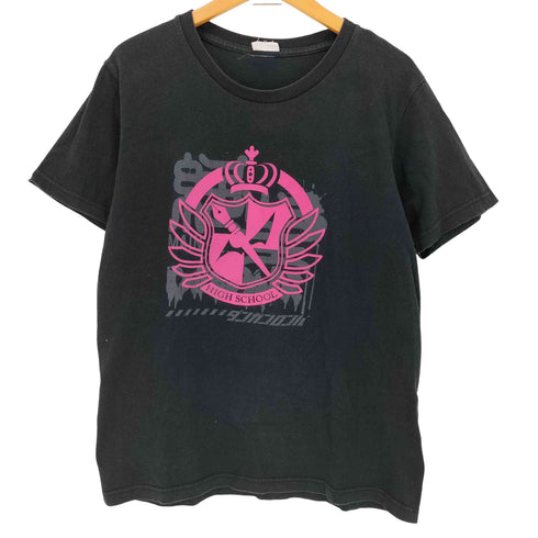 両面キャラクタープリント クルーネックTシャツ メンズ