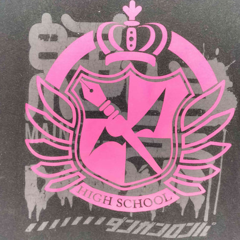 両面キャラクタープリント クルーネックTシャツ メンズ