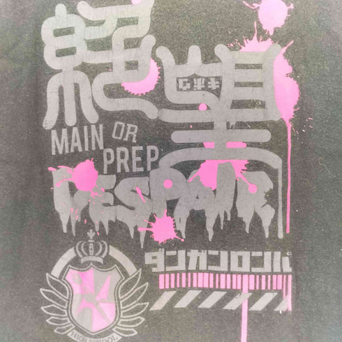 両面キャラクタープリント クルーネックTシャツ メンズ
