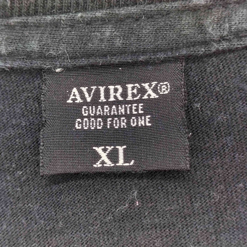 アヴィレックス AVIREX 両面プリントロゴ L/S カットソー メンズ JPN:XL
