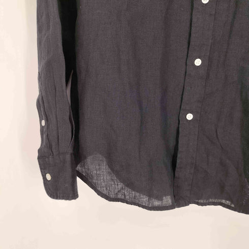 ポロバイラルフローレン Polo by RALPH LAUREN CLASSIC FIT リネン100% ポニー刺繍 シアーシャツ レディース import:XS
