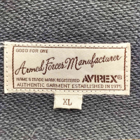 アヴィレックス AVIREX Top Gun Stand ZIP Sweat メンズ JPN:XL