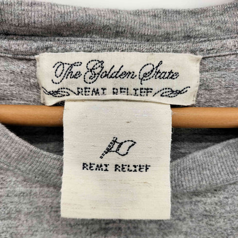 レミレリーフ REMI RELIEF 杢柄 霜降り コットン ポケット Tシャツ メンズ JPN:M