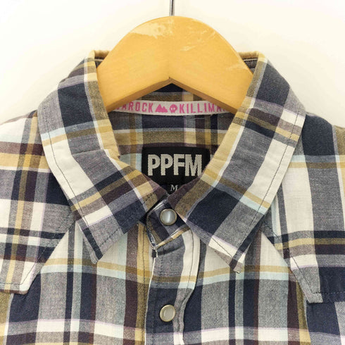 ピーピーエフエム PPFM フラップポケット スナップボタン ウェスタンシャツ メンズ JPN:M