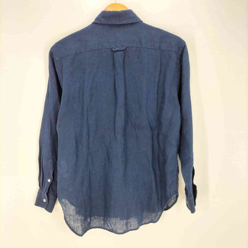 ポロバイラルフローレン Polo by RALPH LAUREN OVERSIZE FIT リネン100% 袖ポニー シアーシャツ レディース XXS