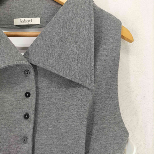Andequal collar design peplumtops elegance レディース FREE