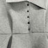 Andequal collar design peplumtops elegance レディース FREE
