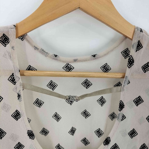 プランクプロジェクト PRANK PROJECT フロッキープリントチュールボウタイボディスーツ / Flocky Print Tulle Bow Tie Bodysuit レディース FREE
