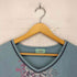 To The Angel ラインストーン サイドレース グラフィックプリントVネックTシャツ Y2K レディース JPN:M