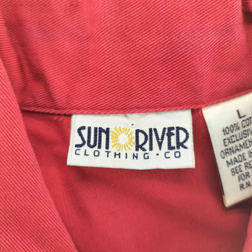 SUN RIVER 刺繍ジップアップベスト Y2K レディース JPN:L