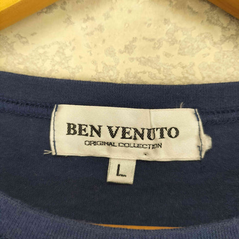 BEN VENUTO I LOVE ME ラメ加工 フロントプリントクルーネックチビTシャツ Y2K レディース JPN:L