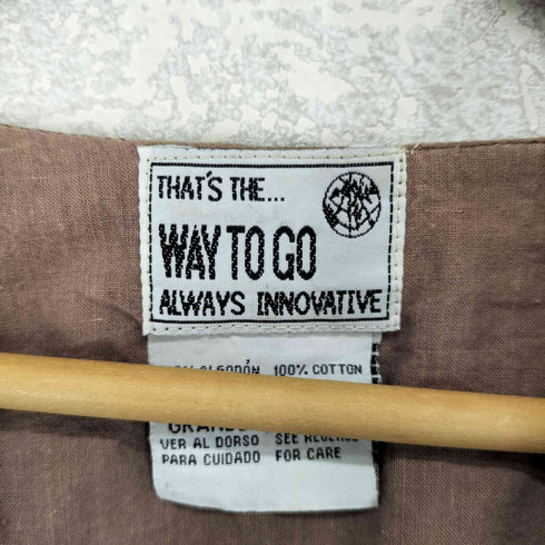 WAY TO GO ALWAYS INNOVATIVE パッチワークベスト Y2K レディース JPN:L