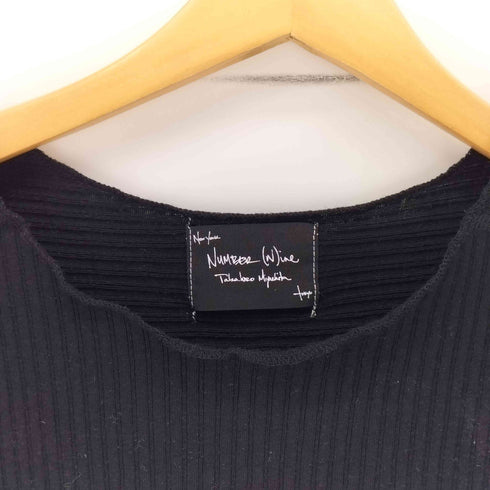 N NUMBER 09AW CLOSED期 本人最終期 ショルダーボタン S/S リブニット カットソー メンズ