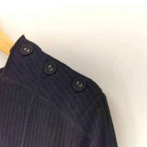 N NUMBER 09AW CLOSED期 本人最終期 ショルダーボタン S/S リブニット カットソー メンズ
