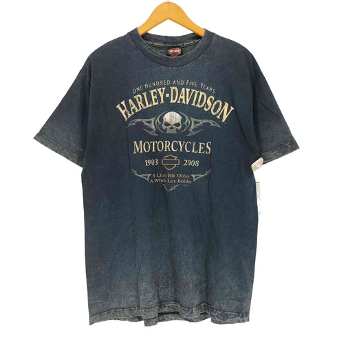 ハーレーダビッドソン HARLEY-DAVIDSON コピーライト2007HARLEY-DAVIDSONUSA製 両面プリントTシャツ メンズ