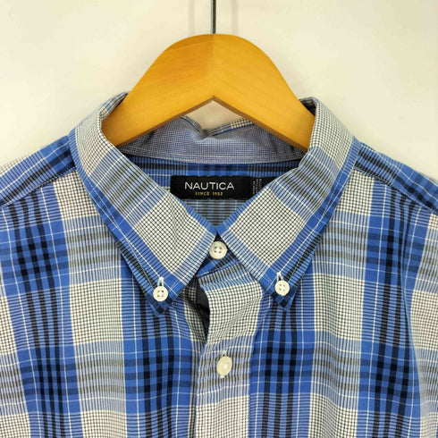 ノーティカ NAUTICA コットン ボタンダウン チェックシャツ メンズ import:L