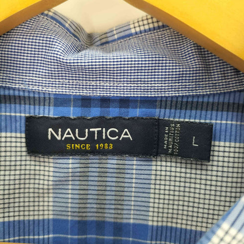 ノーティカ NAUTICA コットン ボタンダウン チェックシャツ メンズ import:L