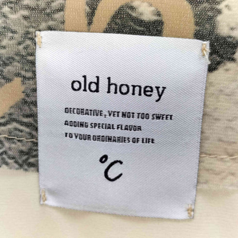 オールドハニー OLD HONEY 25SS プリントトップ ティアードスカートドッキングワンピース レディース